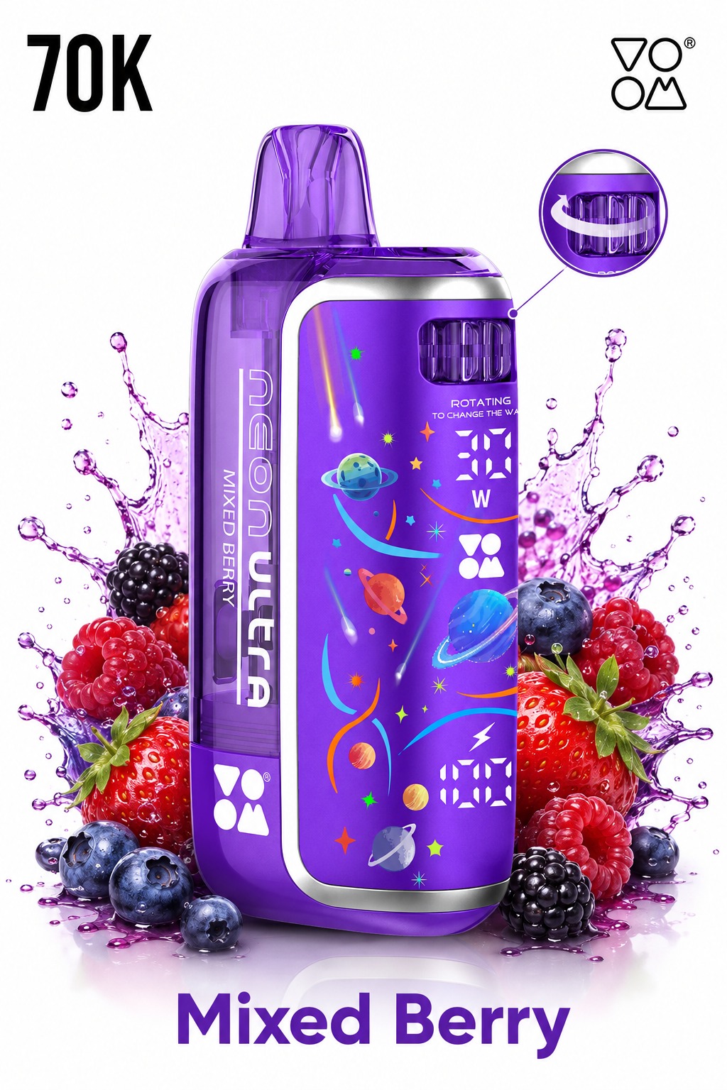 Voom Ultra 70K Puffs Mixed Berries — VOOM 70,000 puffs
