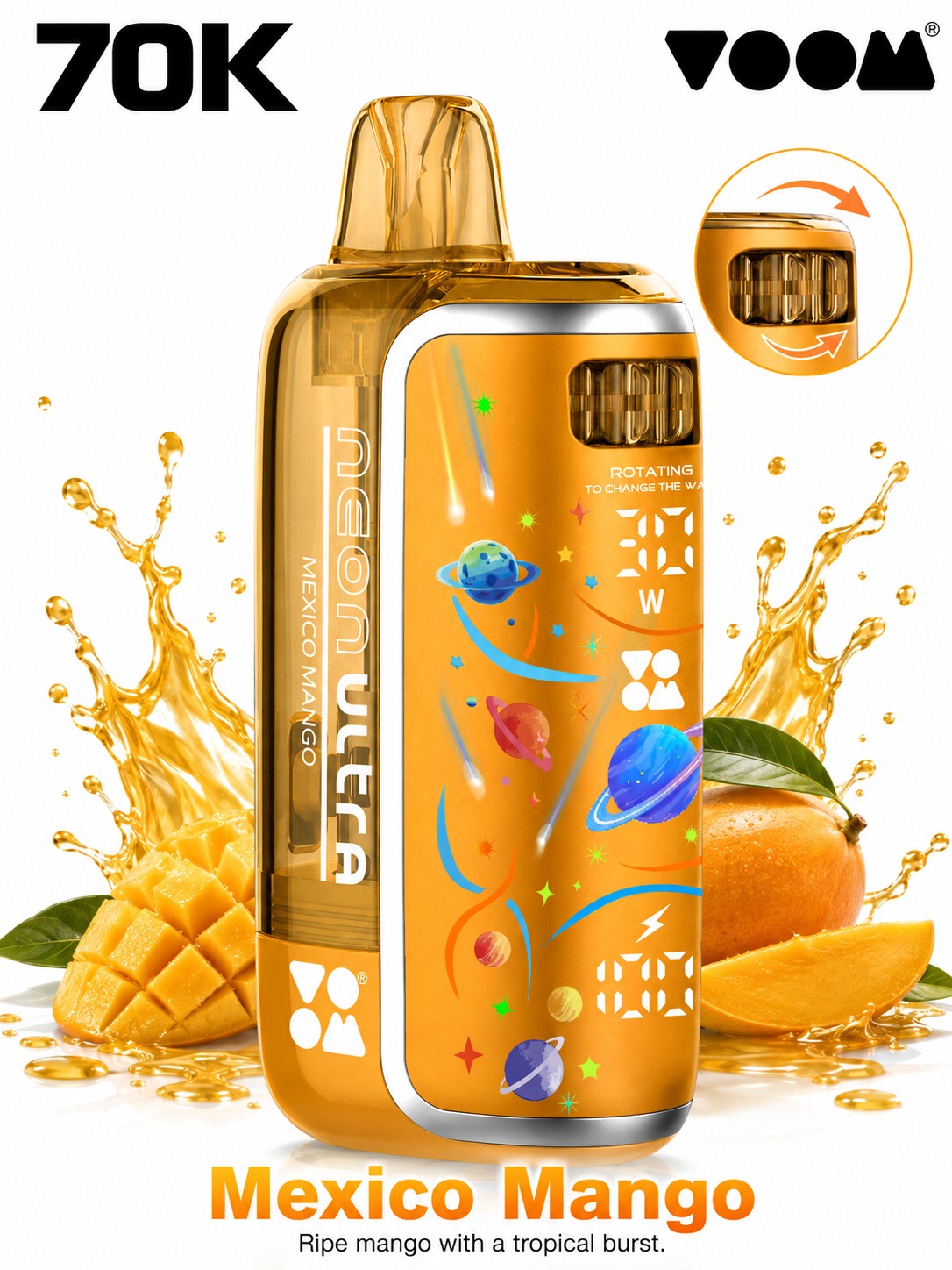 Voom Ultra 70K Puffs Mexico Mango — VOOM 70,000 puffs