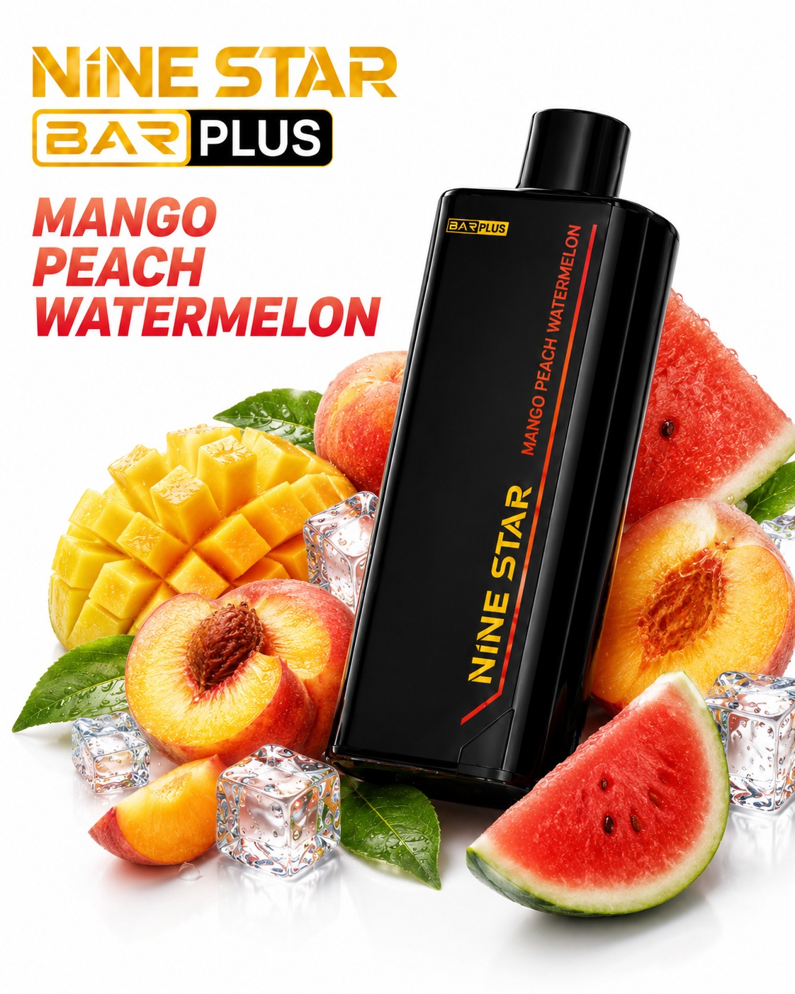 Nine Star Bar Plus Mango Peach Watermelon Pod — Nine Star Replacement pod