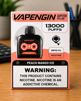 Vapengin Jupiter Plus Peach Mango Ice Pod, 13000 Puffs — Vapengin 13,000 puffs
