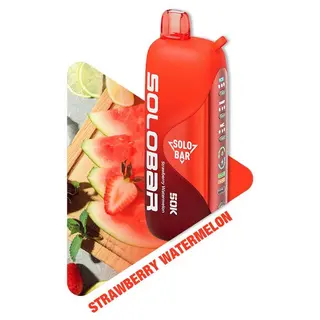 Solo Bar Strawberry Watermelon Puffs, 50x50000 — Solo Bar 50,000 puffs