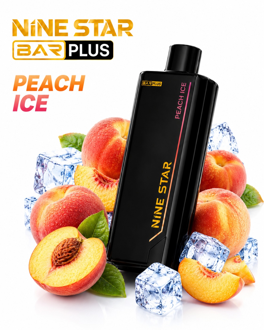 Nine Star Bar Plus Peach Ice Pod — Nine Star Replacement pod