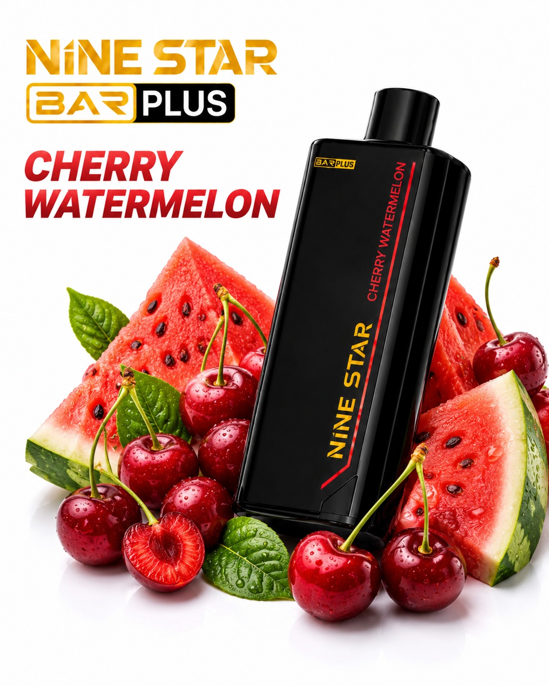 Nine Star Bar Plus Cherry Watermelon Pod — Nine Star Replacement pod