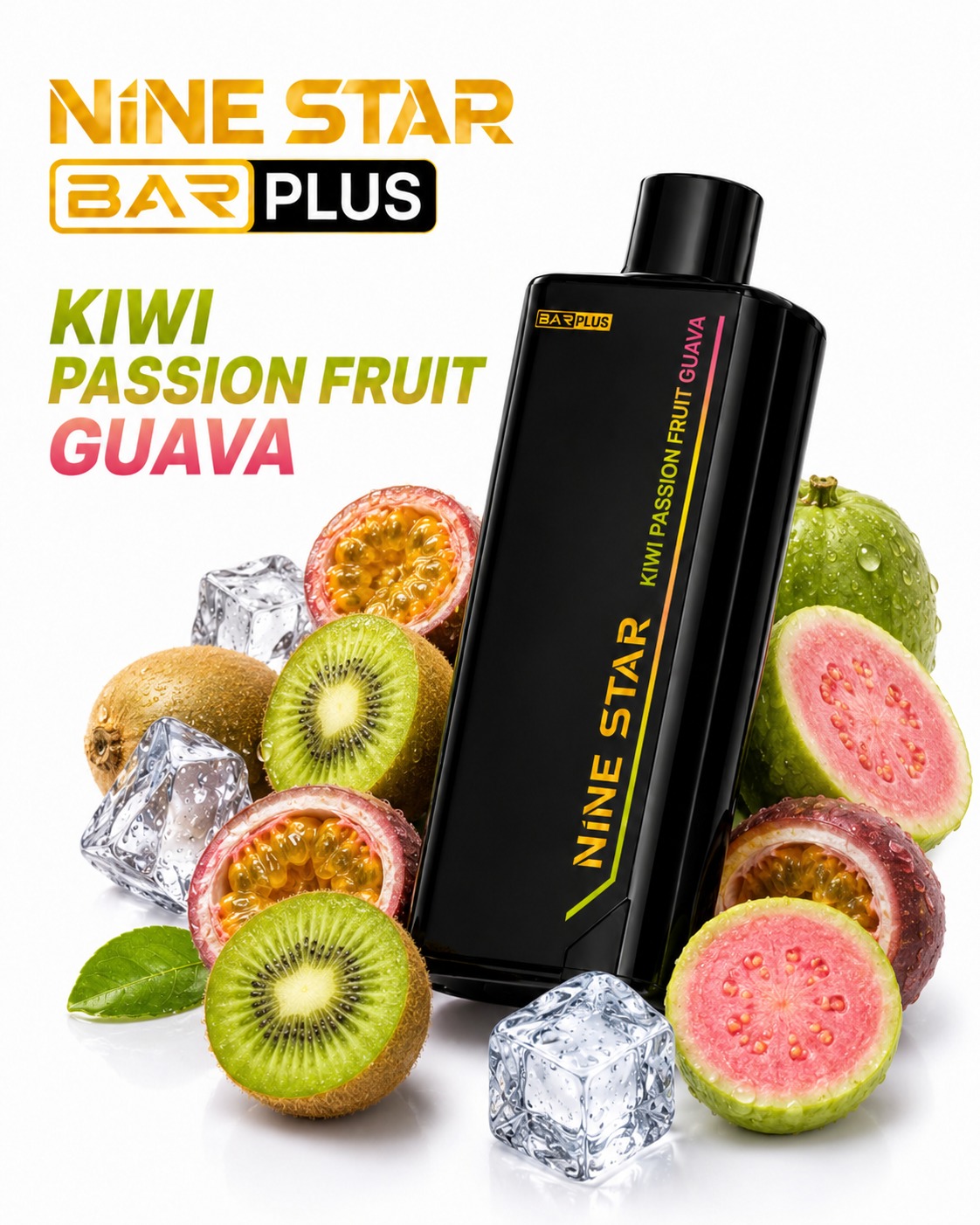 Nine Star Bar Plus Kiwi Passion Fruit Guava Pod — Nine Star Replacement pod