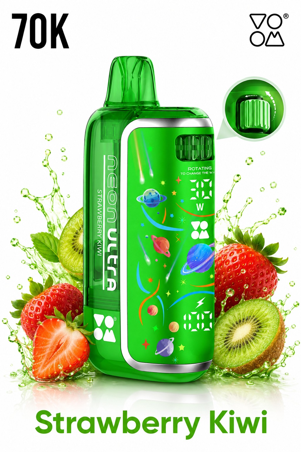 Voom Ultra 70K Puffs Strawberry Kiwi — VOOM 70,000 puffs