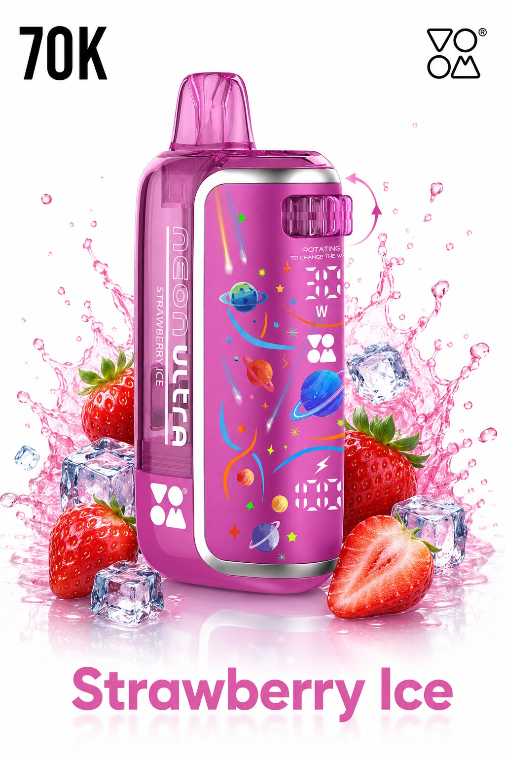 Voom Ultra 70K Puffs Strawberry ice — VOOM 70,000 puffs