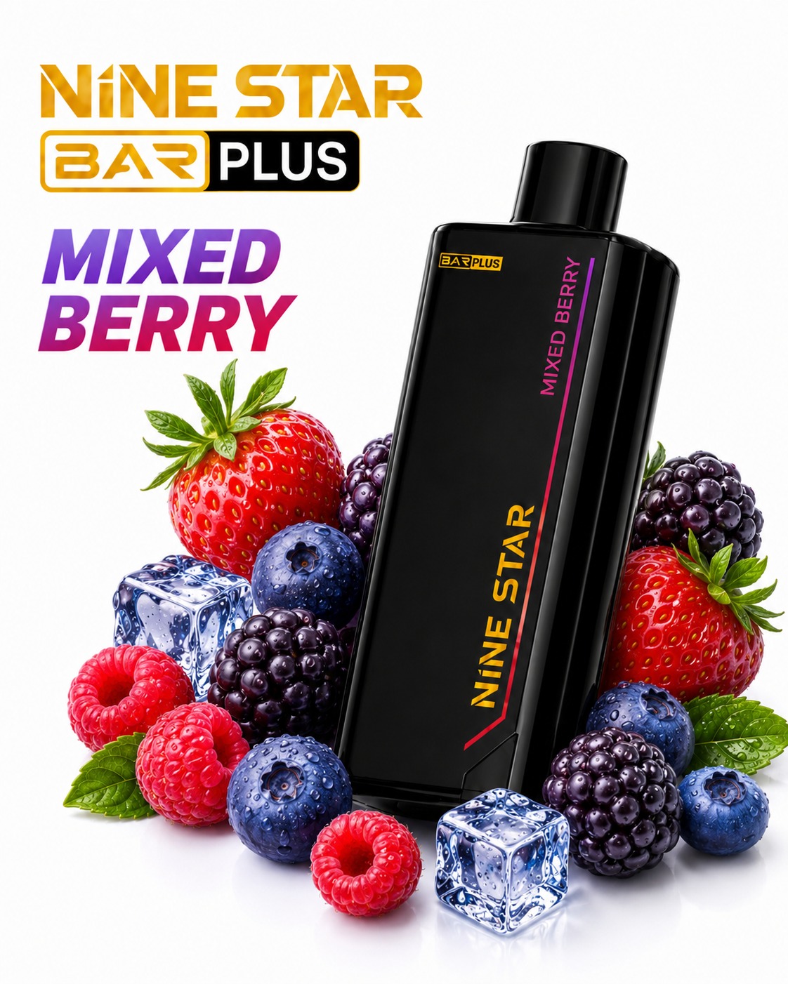 Nine Star Bar Plus Mixed Berry Pod — Nine Star Replacement pod