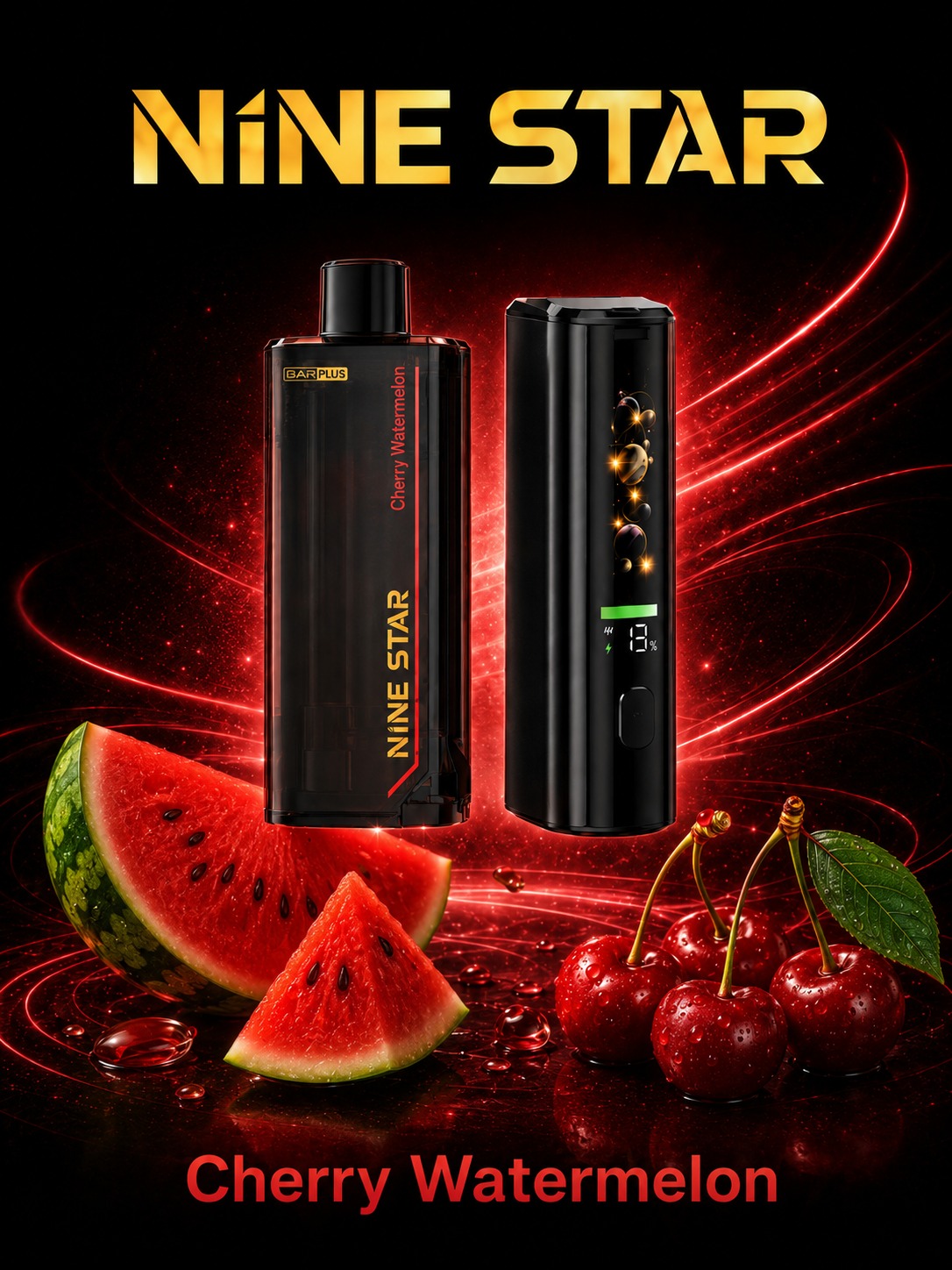 Nine Star Bar Plus Cherry Watermelon — Nine Star Starter kit