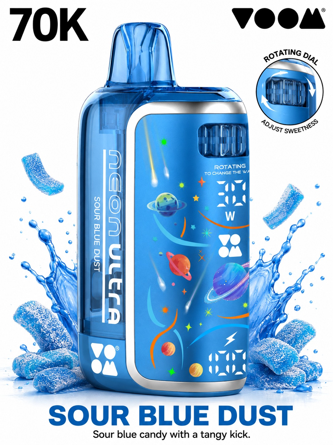 Voom Ultra 70K Puffs Sour Blue Dust — VOOM 70,000 puffs