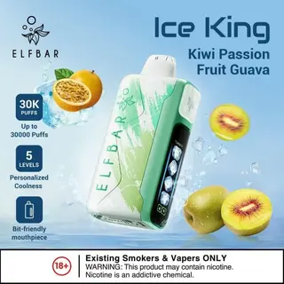 ELFBAR Ice King Kiwi Passion Fruit Guava — ELFBAR 30,000 puffs