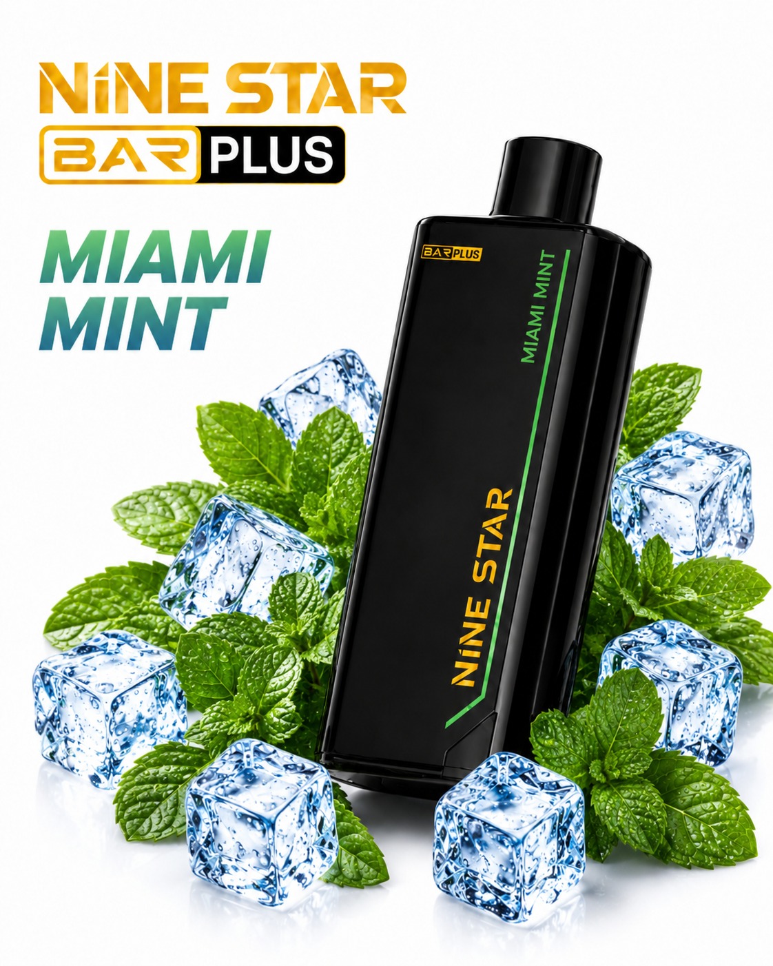 Nine Star Bar Plus Miami Mint Pod — Nine Star Replacement pod