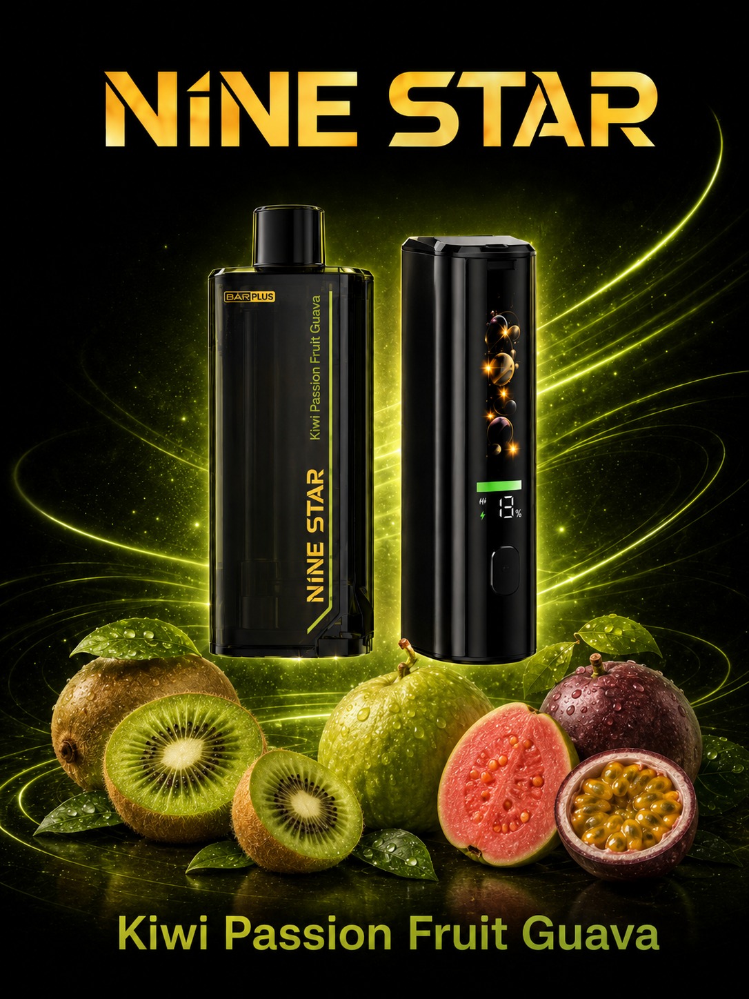 Nine Star Bar Plus Kiwi Passion Guava — Nine Star Starter kit