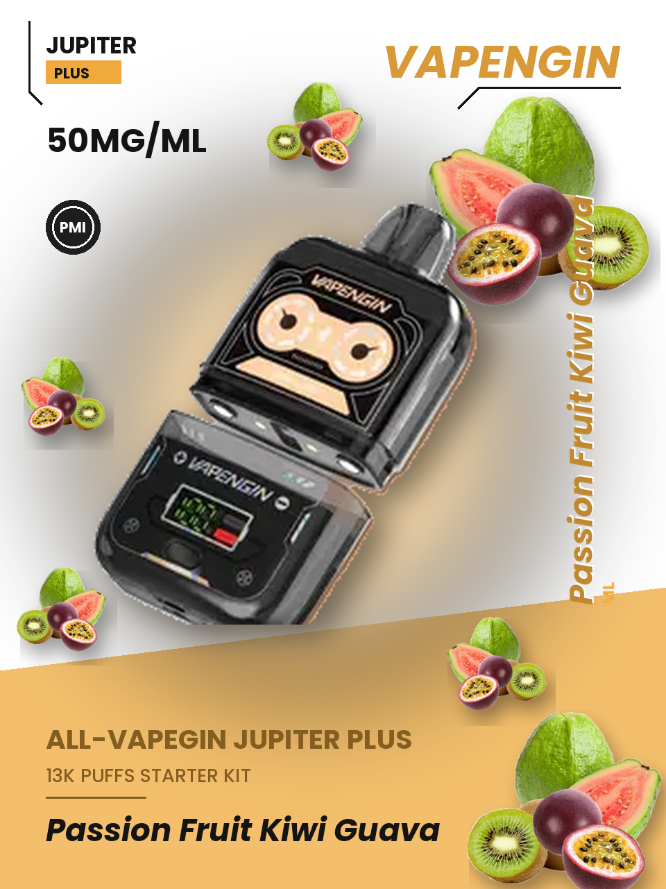 VAPENGIN JUPITER PLUS Passion Fruit Kiwi Guava — Vapengin Starter kit